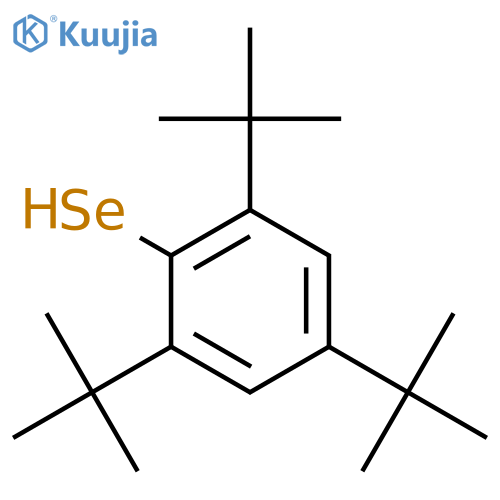 Benzeneselenol, 2,4,6-tris(1,1-dimethylethyl)- structure