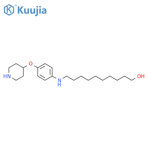 1-Decanol, 10-[[4-(4-piperidinyloxy)phenyl]amino]- structure