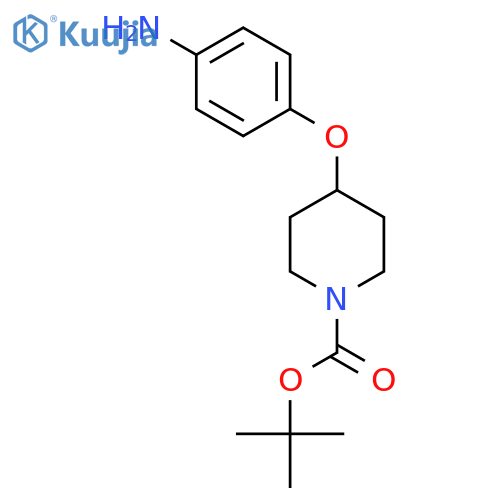 Tert-butyl 4-(4-aminophenoxy)piperidine-1-carboxylate structure