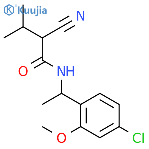 BUTANAMIDE, N-[1-(4-CHLORO-2-METHOXYPHENYL)ETHYL]-2-CYANO-3-METHYL- structure