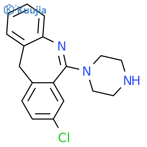 11H-Dibenz[b,e]azepine, 8-chloro-6-(1-piperazinyl)- structure