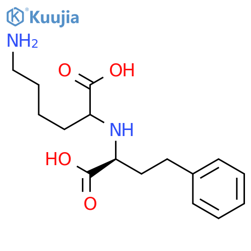 N2-(S)-1-Carboxy-3-phenylpropyl-L-lysine structure