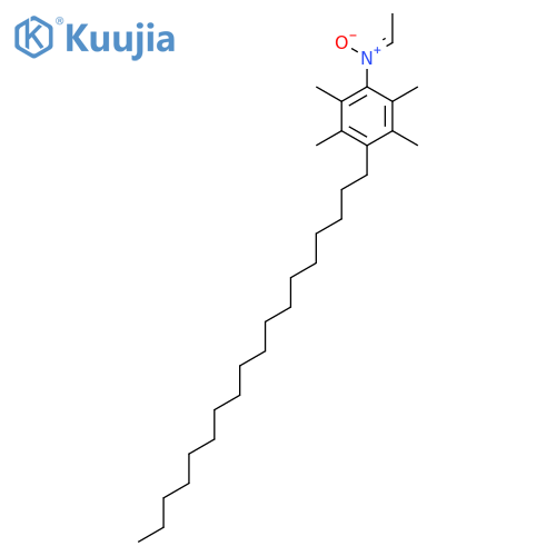 Benzenamine, N-ethylidene-2,3,5,6-tetramethyl-4-octadecyl-, N-oxide structure