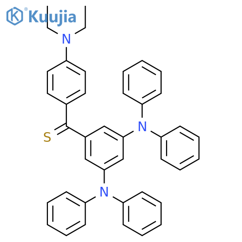 Methanethione, [3,5-bis(diphenylamino)phenyl][4-(diethylamino)phenyl]- structure