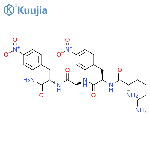 L-Phenylalaninamide, L-lysyl-4-nitro-D-phenylalanyl-L-alanyl-4-nitro- structure