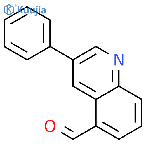 5-Quinolinecarboxaldehyde, 3-phenyl- structure
