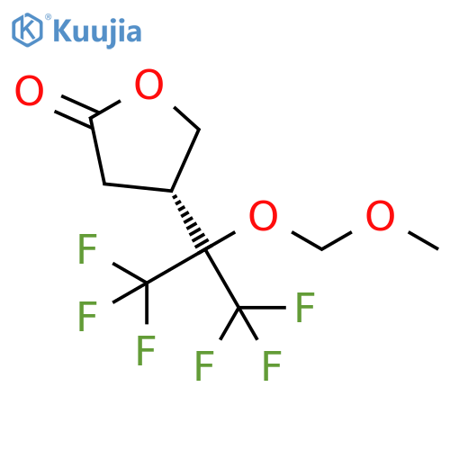 2(3H)-Furanone,dihydro-4-[2,2,2-trifluoro-1-(methoxymethoxy)-1-(trifluoromethyl)ethyl]-,(R)- structure
