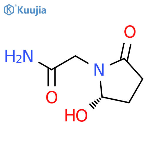 1-PYRROLIDINEACETAMIDE, 2-HYDROXY-5-OXO-, (S)- structure