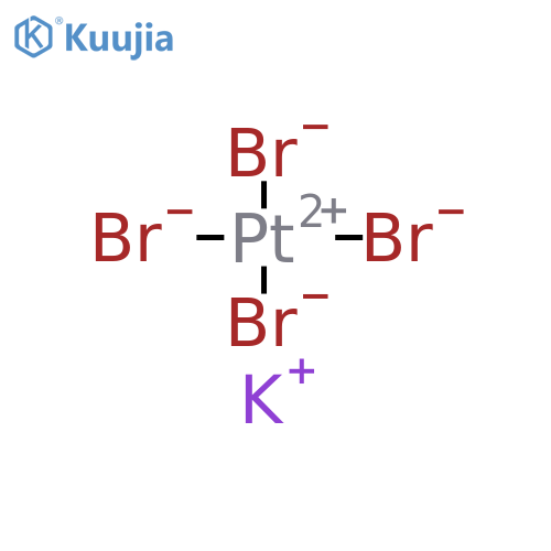 Potassium tetrabromoplatinate(II) structure