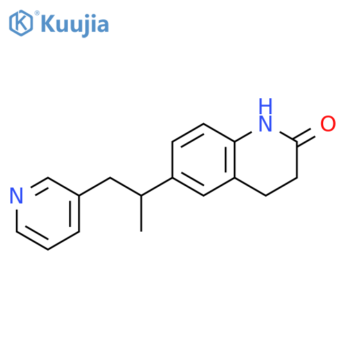 2(1H)-Quinolinone, 3,4-dihydro-6-[1-methyl-2-(3-pyridinyl)ethyl]- structure