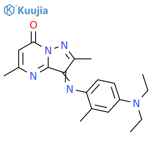 Pyrazolo[1,5-a]pyrimidin-7(3H)-one,3-[[4-(diethylamino)-2-methylphenyl]imino]-2,5-dimethyl- structure