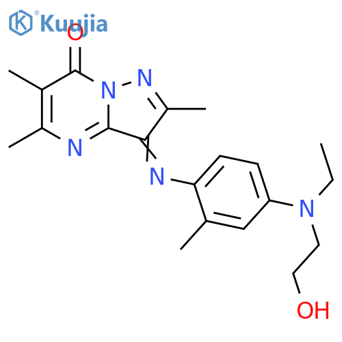 Pyrazolo[1,5-a]pyrimidin-7(3H)-one,3-[[4-[ethyl(2-hydroxyethyl)amino]-2-methylphenyl]imino]-2,5,6-trimethyl- structure