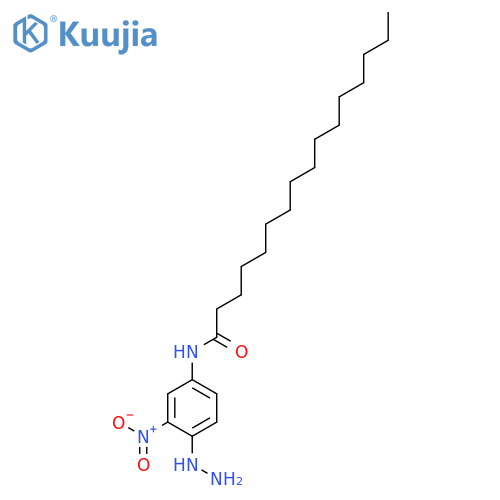 N-(4-Hydrazinyl-3-nitrophenyl)hexadecanamide structure