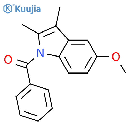 1H-INDOLE, 1-BENZOYL-5-METHOXY-2,3-DIMETHYL- structure