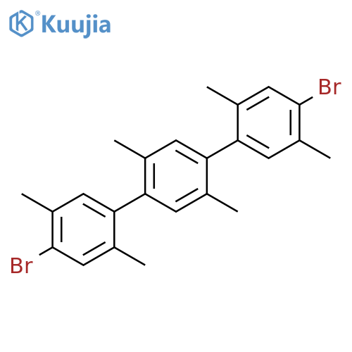 4,4''-Dibromo-2,2',2'',5,5',5''-hexamethyl-1,1':4',1''-terphenyl structure
