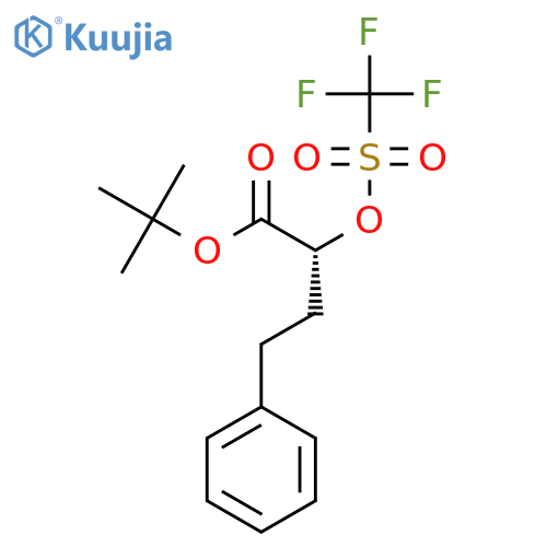 (R)-α-(Trifluoromethyl)sulfonyloxy-benzenebutanoic Acid tert-Butyl Ester structure