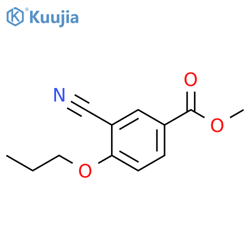 methyl 3-cyano-4-propoxybenzoate structure