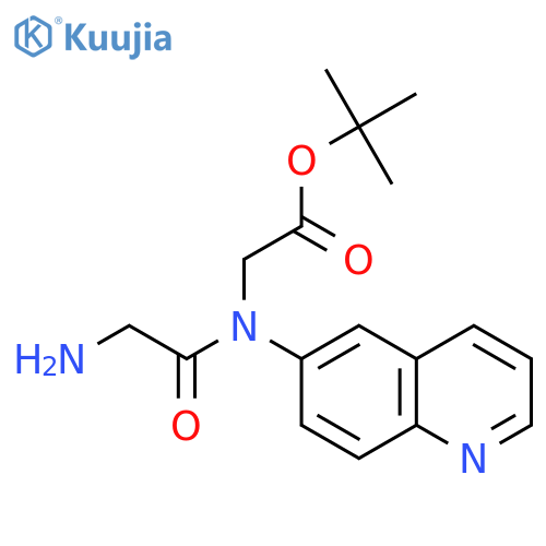 Glycine, N-glycyl-N-6-quinolinyl-, 1,1-dimethylethyl ester structure