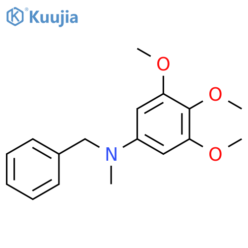 Benzenemethanamine, N-methyl-N-(3,4,5-trimethoxyphenyl)- structure