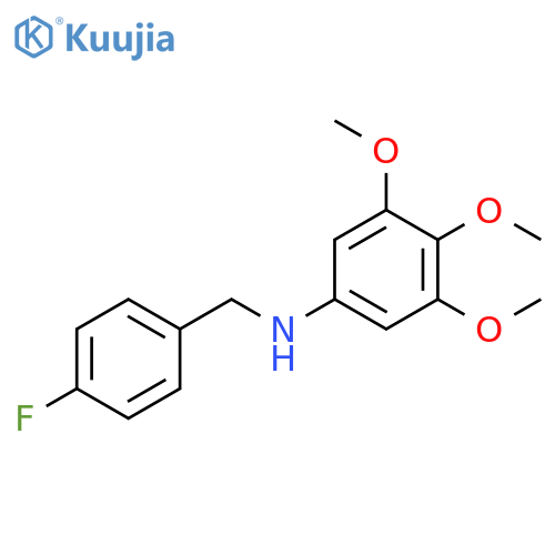 Benzenemethanamine, 4-fluoro-N-(3,4,5-trimethoxyphenyl)- structure