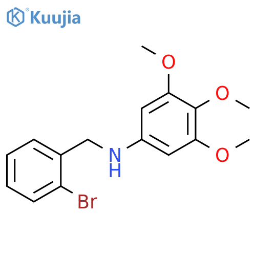 Benzenemethanamine, 2-bromo-N-(3,4,5-trimethoxyphenyl)- structure