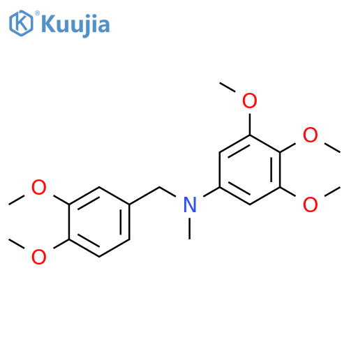 Benzenemethanamine,3,4-dimethoxy-N-methyl-N-(3,4,5-trimethoxyphenyl)- structure