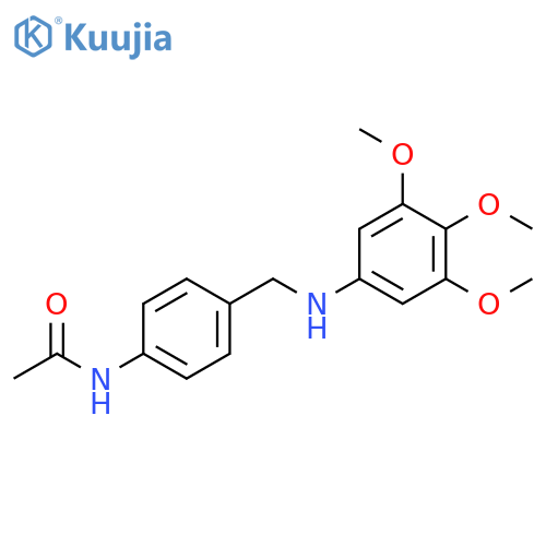 Acetamide, N-[4-[[(3,4,5-trimethoxyphenyl)amino]methyl]phenyl]- structure