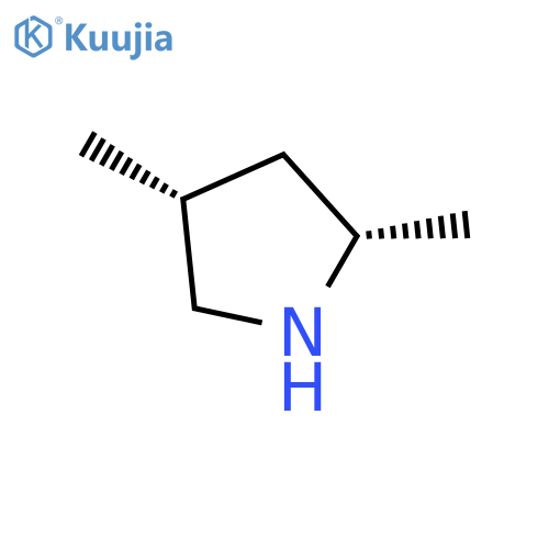 Pyrrolidine, 2,4-dimethyl-, cis-(±)- structure