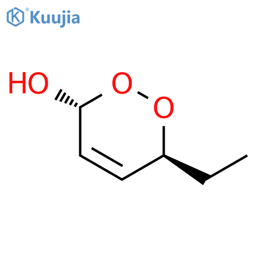 1,2-Dioxin-3-ol, 6-ethyl-3,6-dihydro-, trans-(±)- structure