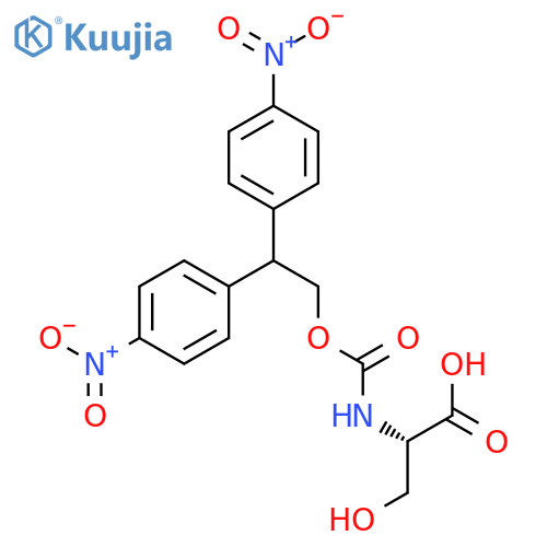 L-Serine, N-[[2,2-bis(4-nitrophenyl)ethoxy]carbonyl]- structure