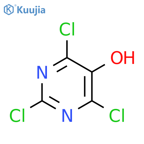 2,4,6-trichloro-5-hydroxy-pyrimidine structure