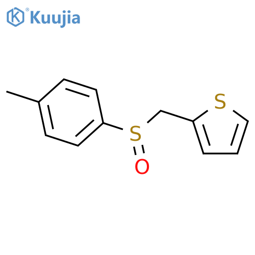 Thiophene, 2-[[(4-methylphenyl)sulfinyl]methyl]-, (±)- structure