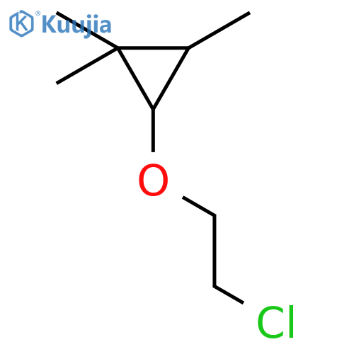 Cyclopropane, 2-(2-chloroethoxy)-1,1,3-trimethyl-, cis- structure