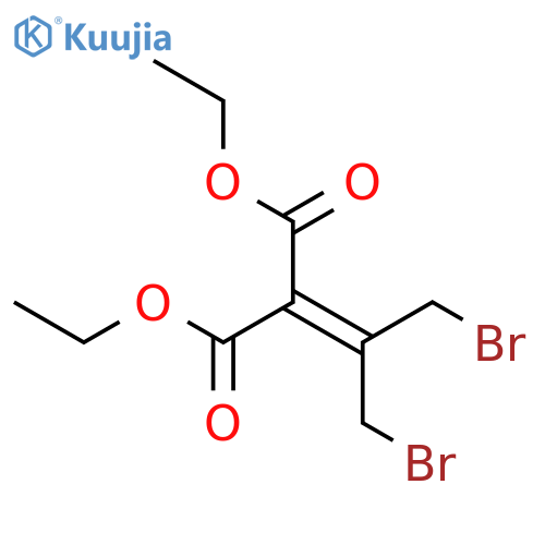 Propanedioic acid, [2-bromo-1-(bromomethyl)ethylidene]-, diethyl ester structure