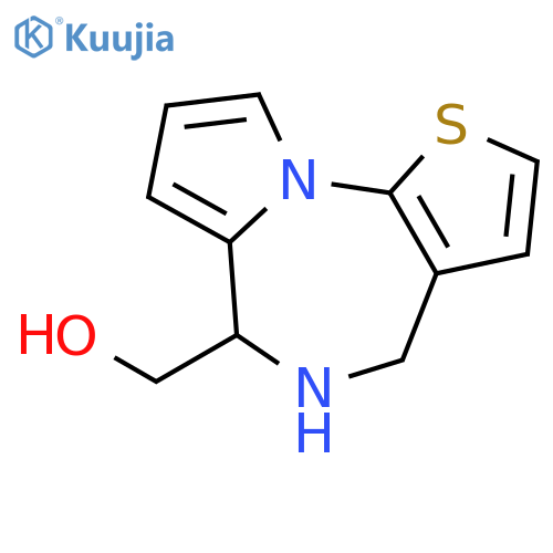 4H-Pyrrolo[1,2-a]thieno[3,2-f][1,4]diazepine-6-methanol, 5,6-dihydro- structure
