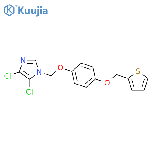 4,5-Dichloro-1-({4-[(thiophen-2-yl)methoxy]phenoxy}methyl)-1H-imidazole structure