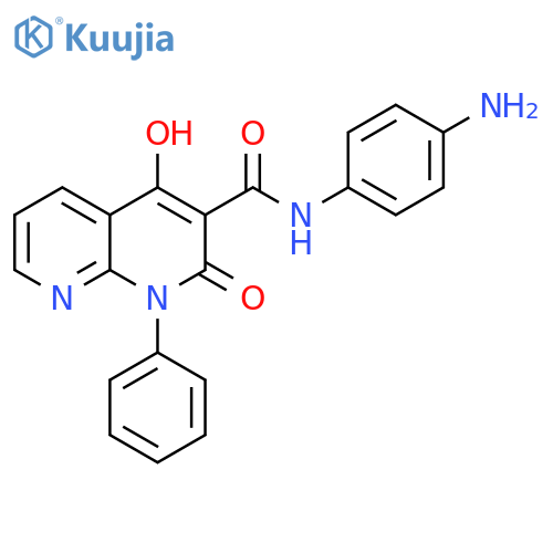 1,8-Naphthyridine-3-carboxamide,N-(4-aminophenyl)-1,2-dihydro-4-hydroxy-2-oxo-1-phenyl- structure
