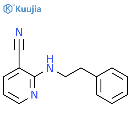 2-(2-Phenylethyl)aminonicotinonitrile structure