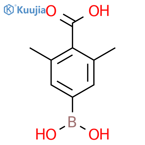 4-borono-2,6-dimethylbenzoic acid structure