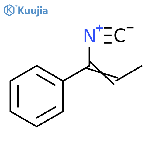 Benzene, (1-isocyano-1-propenyl)- structure