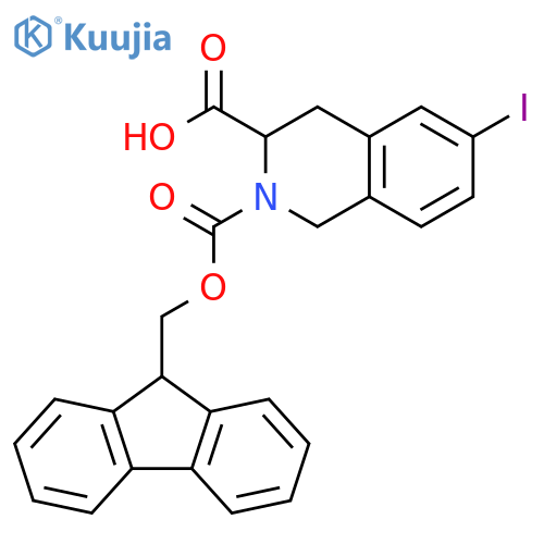 3,4-Dihydro-6-iodo-2,3(1H)-isoquinolinedicarboxylic acid 2-(9H-fluoren-9-ylmethyl) ester structure
