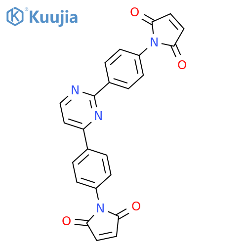 1H-Pyrrole-2,5-dione, 1,1'-(2,4-pyrimidinediyldi-4,1-phenylene)bis- structure