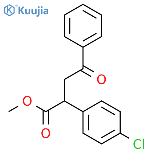 Methyl 2-(4-chlorophenyl)-4-oxo-4-phenylbutanoate structure