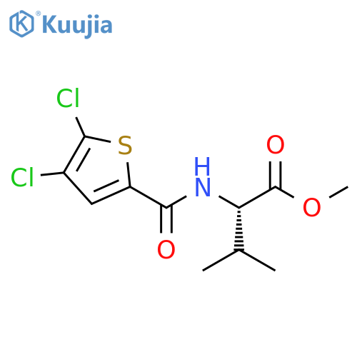 L-Valine, N-[(4,5-dichloro-2-thienyl)carbonyl]-, methyl ester structure