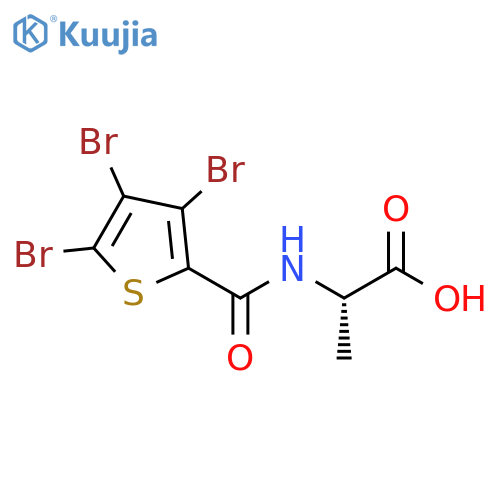 L-Alanine, N-[(3,4,5-tribromo-2-thienyl)carbonyl]- structure