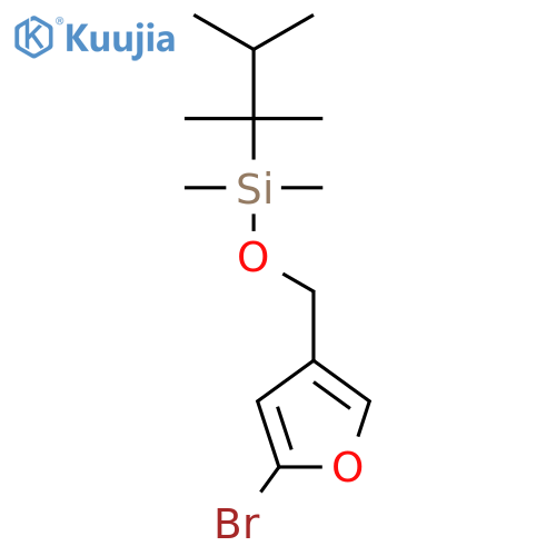 Silane, [(5-bromo-3-furanyl)methoxy]dimethyl(1,1,2-trimethylpropyl)- structure