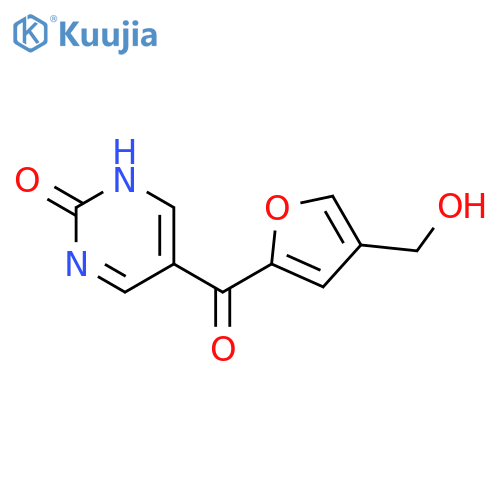 2(1H)-PYRIMIDINONE, 5-[[4-(HYDROXYMETHYL)-2-FURANYL]CARBONYL]- structure