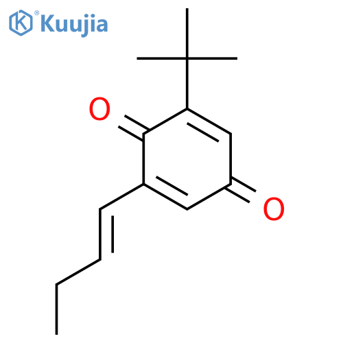 2-(But-1-en-1-yl)-6-tert-butylcyclohexa-2,5-diene-1,4-dione structure