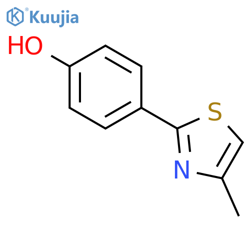 4-(4-methyl-1,3-thiazol-2-yl)phenol structure
