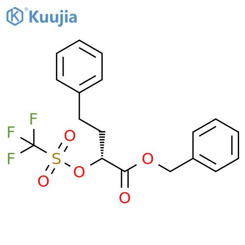 (R)-Benzyl 4-Phenyl-2-(((trifluoromethyl)sulfonyl)oxy)butanoate structure